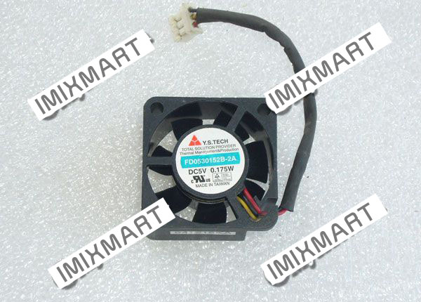 Y.S.TECH FD0530152B-2A DC5V 0.175W 3015 3CM 30MM 30X30X15MM 3pin Cooling Fan