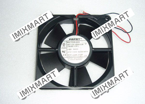 ebm PAPST MULTIFAN 4318 5135363 2133082 DC48V 105mA 5.0W 12cm 12032 Fan