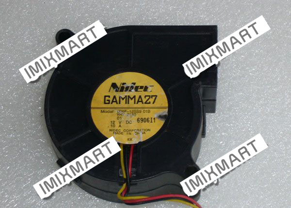 Nidec D06F-12SS9 01B YH7-2152 DC12V 0.10A 3pin Cooling Fan