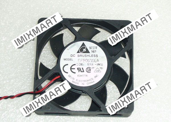 DELTA ELECTRONICS EFB0505LA-8M52 DC5V 0.10A 5010 5CM 50MM 50X50X10MM 2pin Cooling Fan