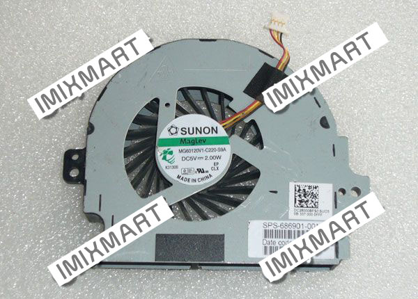 HP Pavilion M6 Series Cooling Fan MG60120V1-C220-S9A 686901-001 DC28000BFS0