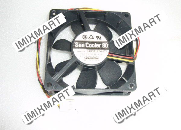 Sanyo Denki 9AH0812P4H03 8025 DV12V 0.11A 80x80x25 4Pin Fan