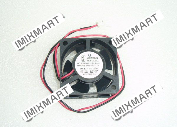 YOUNG LIN DFS402012H DC12V 1.6W 4020 4CM 40MM 40X40X20MM 2pin Cooling Fan