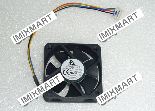 DELTA ELECTRONICS AFB0512LB-8Y12 DC12V 0.11A 50X50X15MM 4pin Cooling Fan