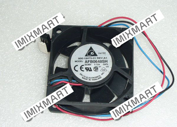 DELTA ELECTRONICS AFB0648SH-S47L DC48V 0.12A 6025 60X60X25MM 3pin Cooling Fan