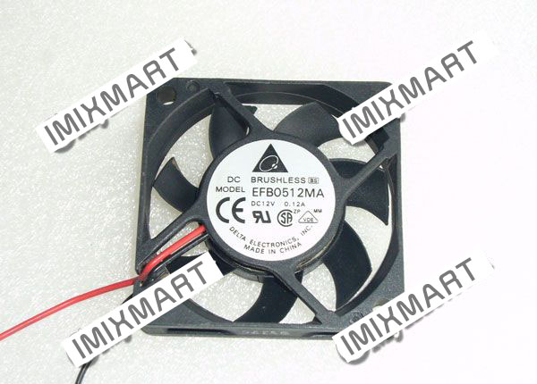 DELTA ELECTRONICS EFB0512MA DC12V 0.12A 5010 5CM 50MM 50X50X10MM 3pin Cooling Fan