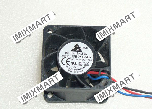 DELTA ELECTRONICS FFB0412VHN-F00 DC12V 0.24A 4028 40X40X28MM 3pin Cooling Fan