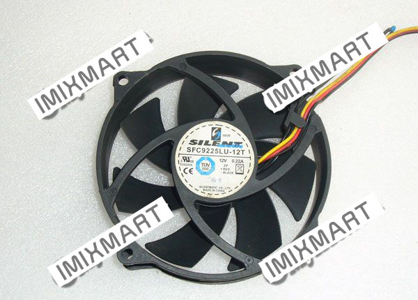 Silent SFC9225LU-12T Slim775 VE2 06L06-01 DC12V 0.22A Cooling FAN