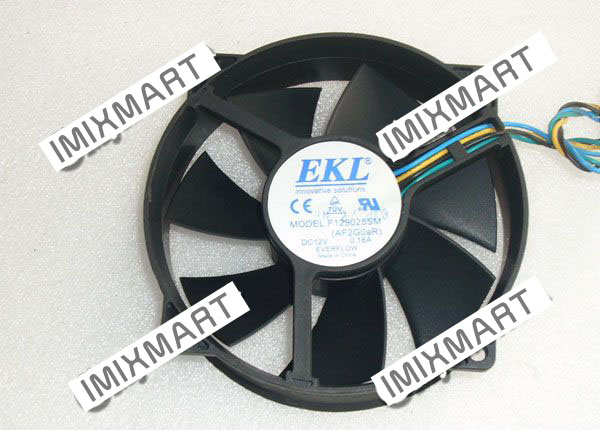 Everflow EKL F129025SM AF2G0aR DC12V 0.18A 9525 95mm 4Pin Cooling FAN