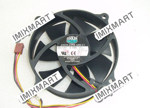 COOLER MASTER A9225-22RB-3AN-C1 DC12V 0.18A 9525 95X95X25MM 3pin Cooling Fan