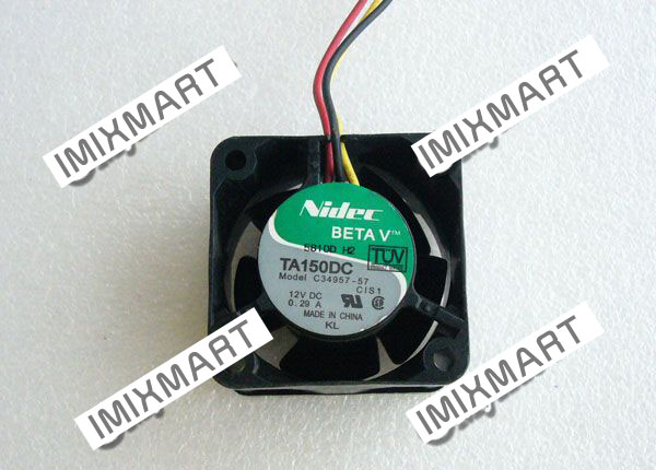 Nidec C34957-57 Server Square Fan 40x40x28mm TA150DC CIS1F
