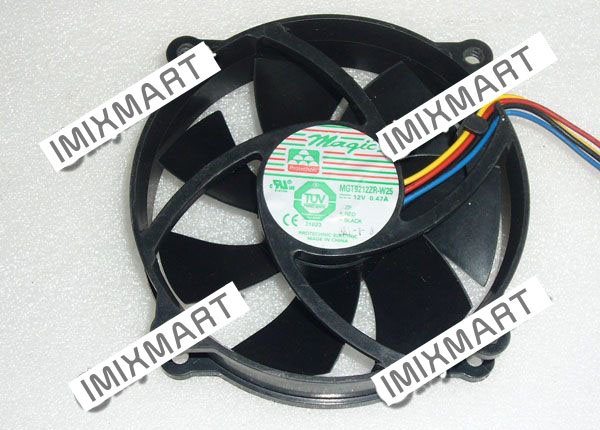 Magic MGT9212ZR-W25 DC12V 0.47A 4Pin 95mm 9525 9.5CM Cooling FAN