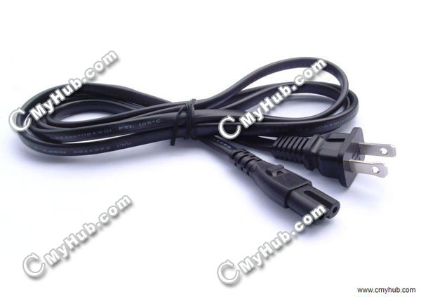 2 wire C7 Connector Figure 8 with 2-pin US Plug Power Cord